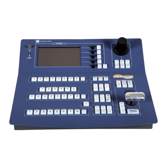 Analog way Orchestra Quick Start Manual
