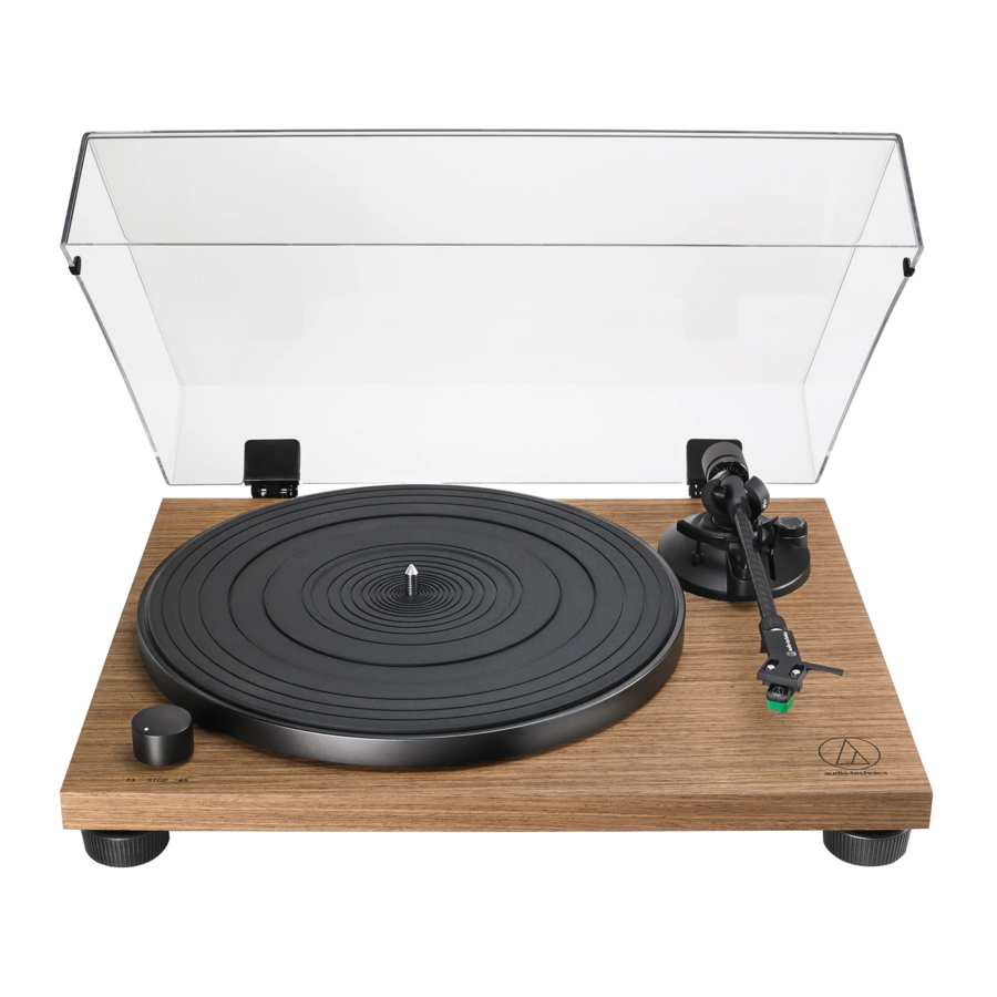 Audio Technica AT-LPW40WN, AT-LPW30TK - Belt-Drive Turntable Manual