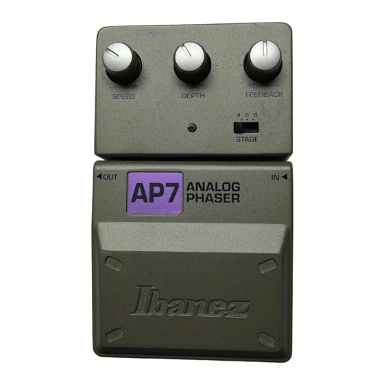 Ibanez Tone-Lok AP7 Owner's Manual