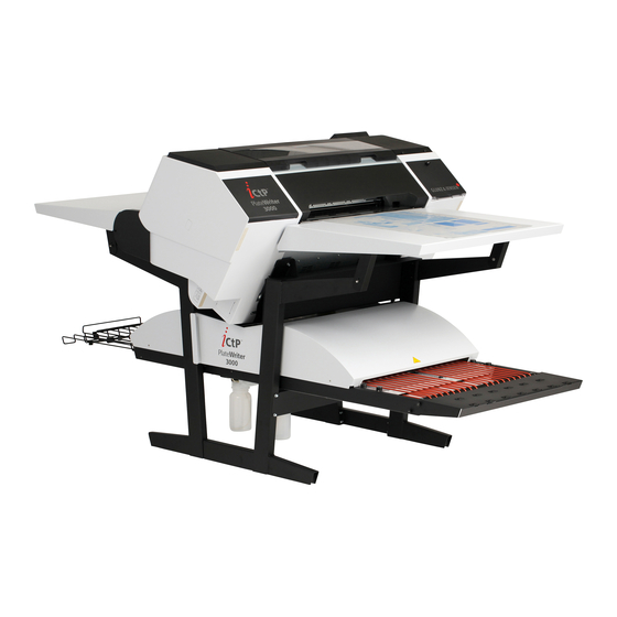 Glunz & Jensen PlateWriter 3000 Installation Manual