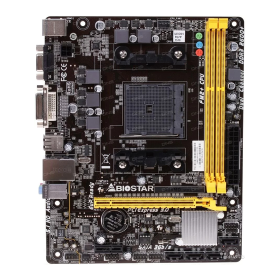 Biostar A58MD Micro ATX Motherboard Manuals