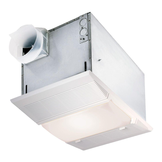 NuTone Heat-A-Ventlite 9965-R03 Installation Instructions For Skilled Labour