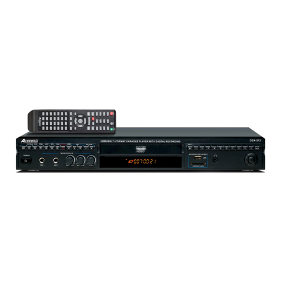 Acesonic DGX-213 Manuals