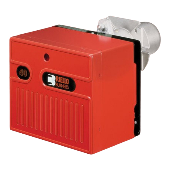 Riello 40 FS20 CV Installation, Use And Maintenance Instructions