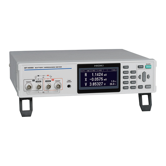 Hioki BT4560-50 Manuals