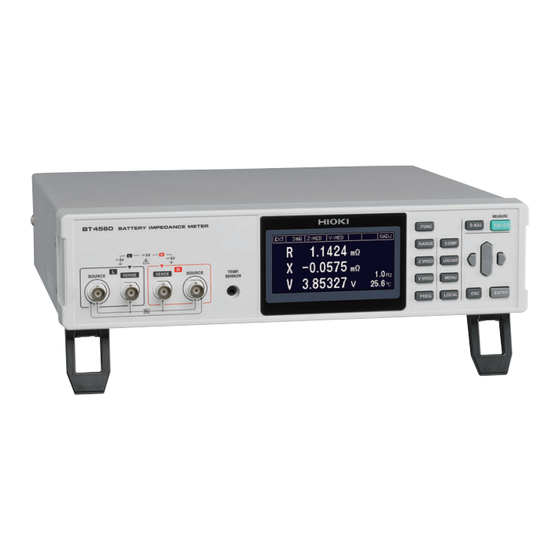 Hioki BT4560-50 Instruction Manual
