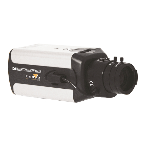 Dedicated Micros CamVu 720 Series Installation And Configuration Manual