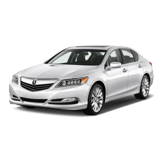 Acura RLX 2017 Owner's Manual