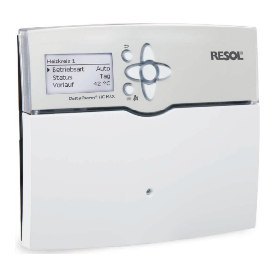 Resol DeltaTherm HC MAX Manual