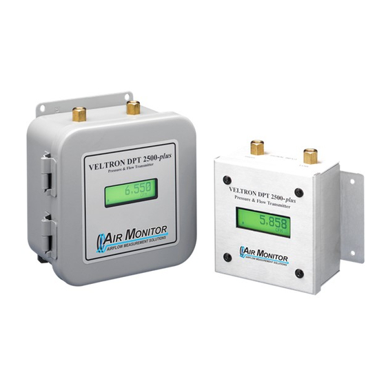 Air Monitor VELTRON DPT 2500 Installation, Operation And Maintenance Manual