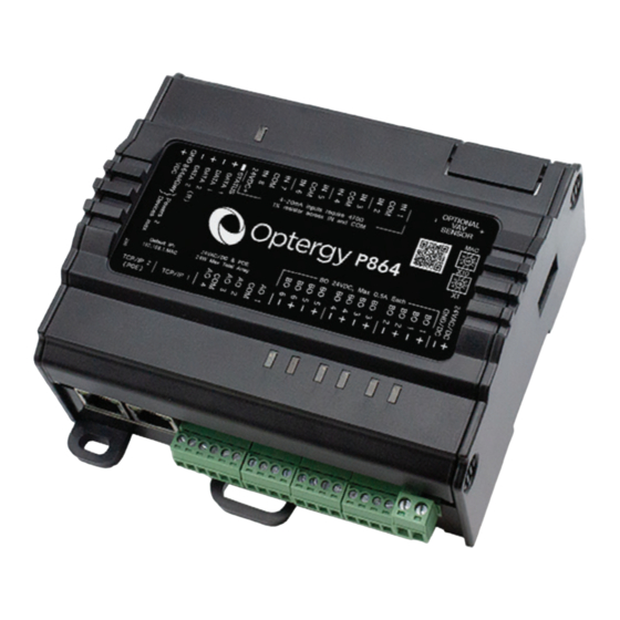 Optergy P864 Start-Up Instructions