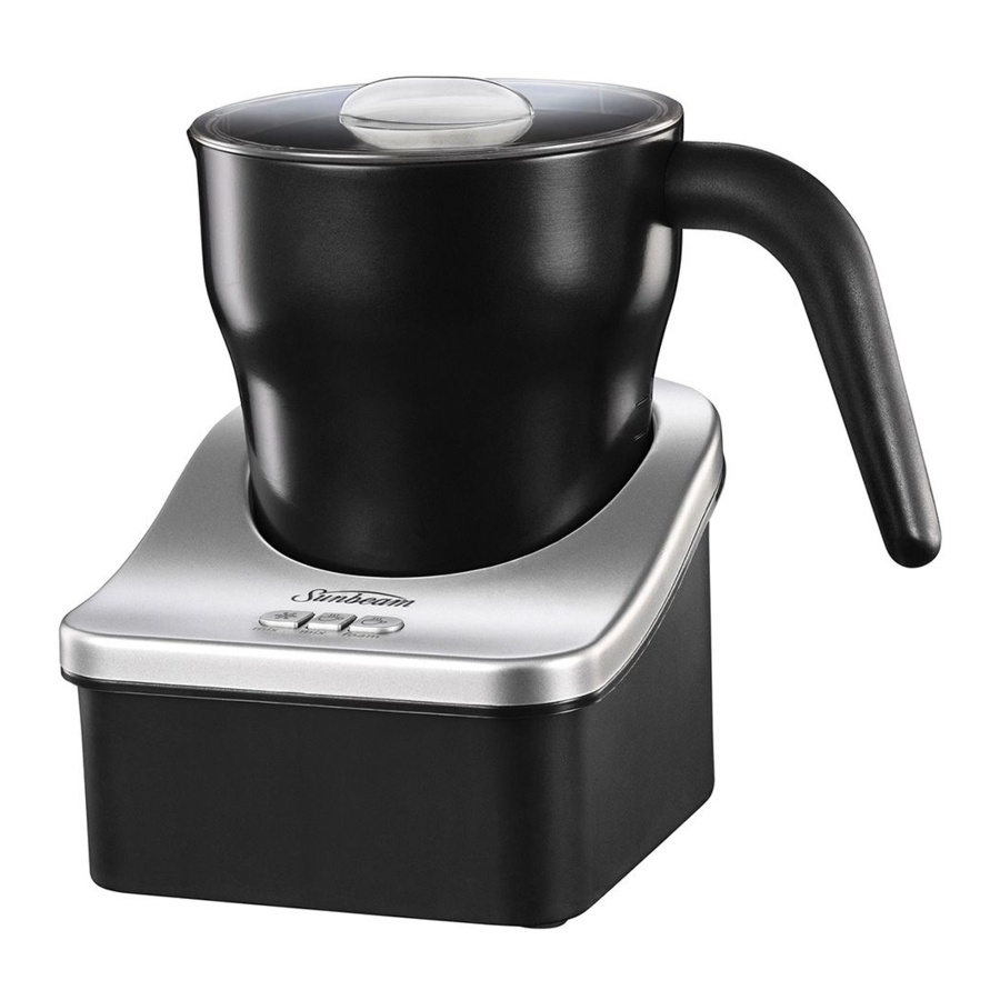 Sunbeam Cafe Creamy EM0180 Automatic Milk Frother Manual ManualsLib