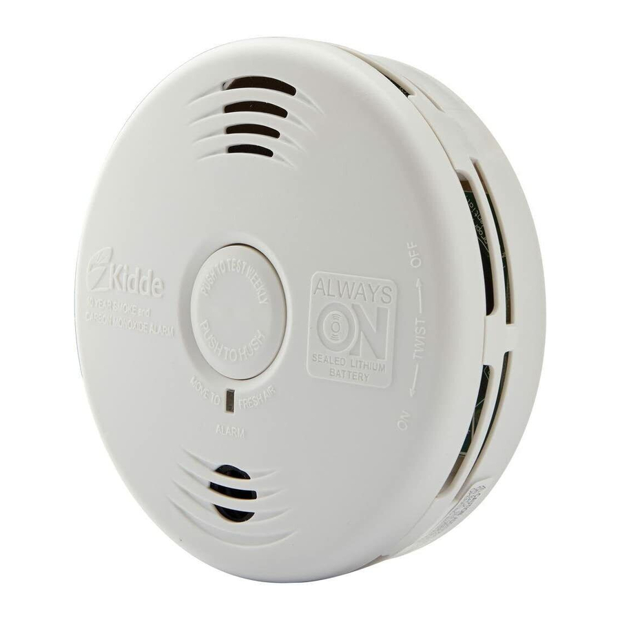 Kidde P3010CU - Smoke and Carbon Monoxide Alarm Manual | ManualsLib