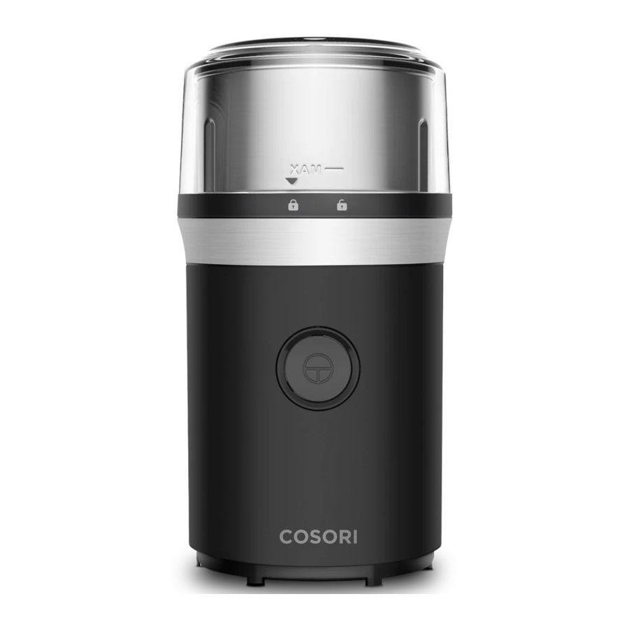 COSORI CCGU021KUS Pulse 2in1 Coffee Grinder Manual ManualsLib