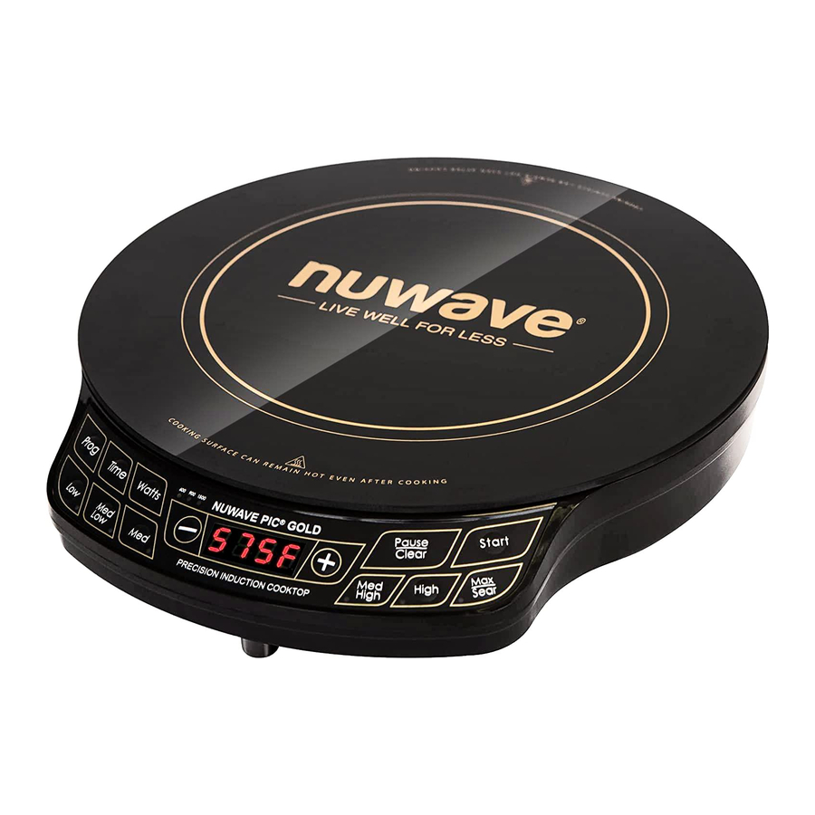 Precision Nuwave Induction Cooktop Manual