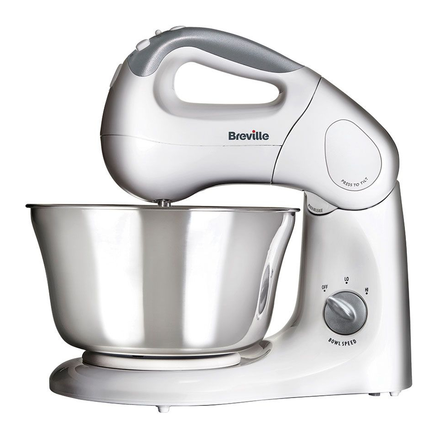 Breville SHM2 Hand and Stand Mixer Manual ManualsLib