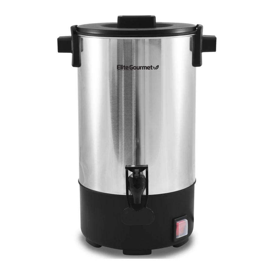 Elite Gourmet CCM035 Stainless Steel Coffee Urn with Dispenser