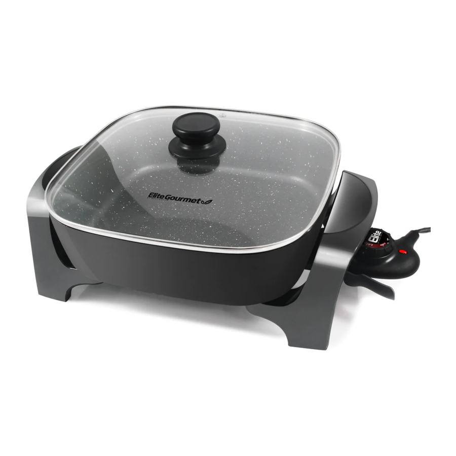 Elite Gourmet EG6201 - 12" / 7.5Qt Nonstick Electric Skillet Manual ...