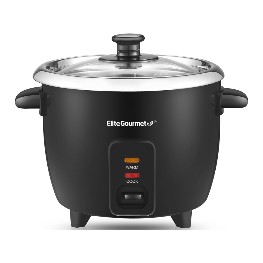 Elite Gourmet ERC006SS - 6-Cup Electric Automatic Rice Cooker Manual ...