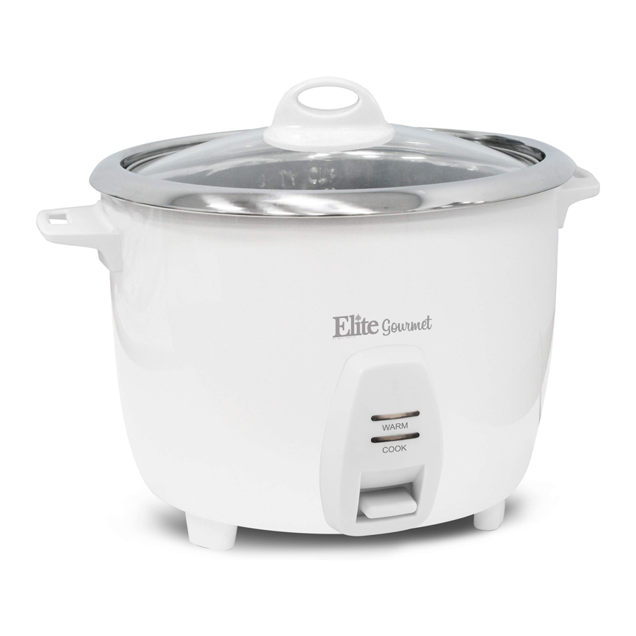 Elite Gourmet ERC2020 20Cup Rice Cooker Manual ManualsLib