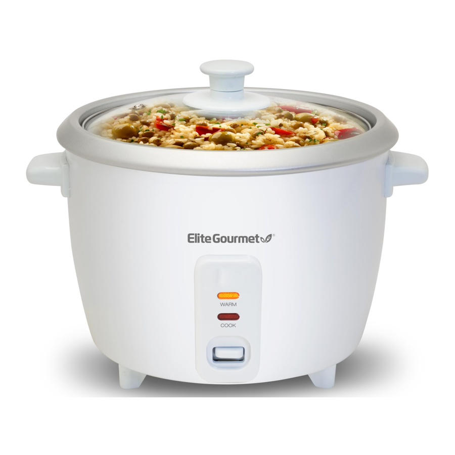 Elite Gourmet ERC003 6Cup Rice Cooker Manual ManualsLib