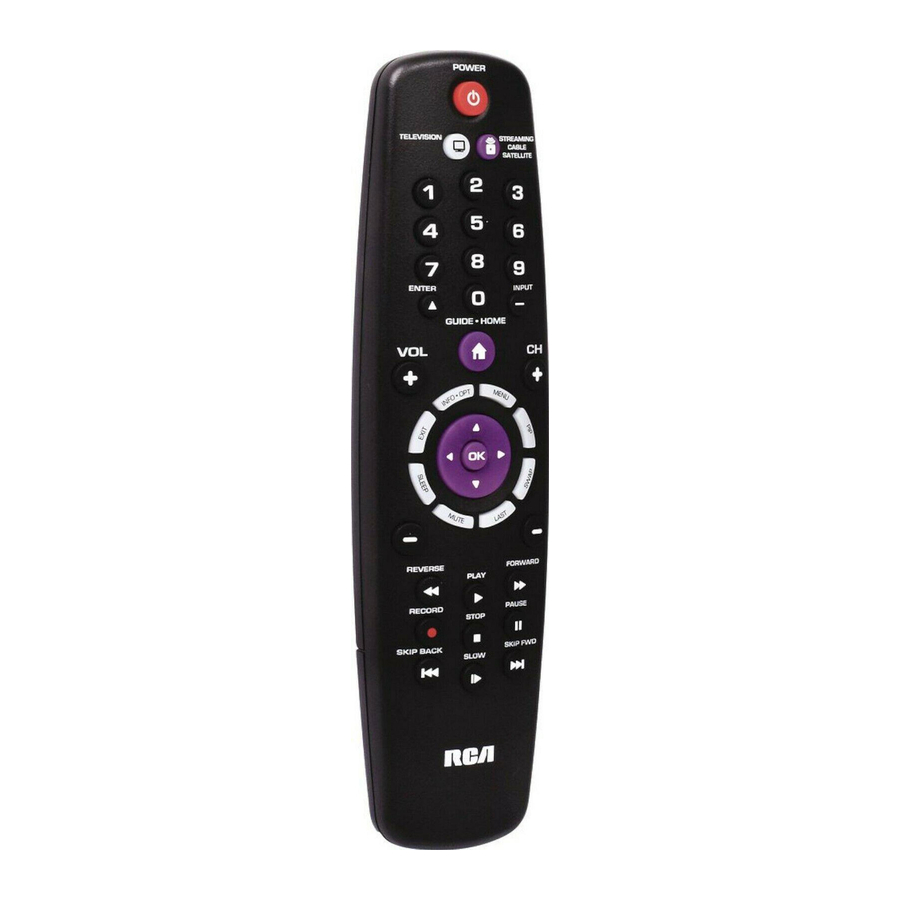RCA RCR002RWDZ Universal Remote Control StepbyStep Manual ManualsLib