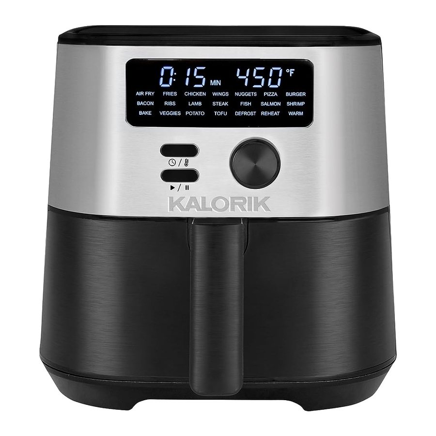 Kalorik MAXX FT 50929 OW, FT 50931 OW, FT 50930 OW Air Fryer Manual