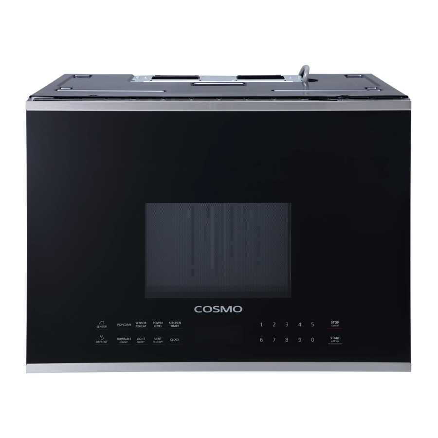 Cosmo COS2413ORM1SS Over the Range Microwave Manual ManualsLib
