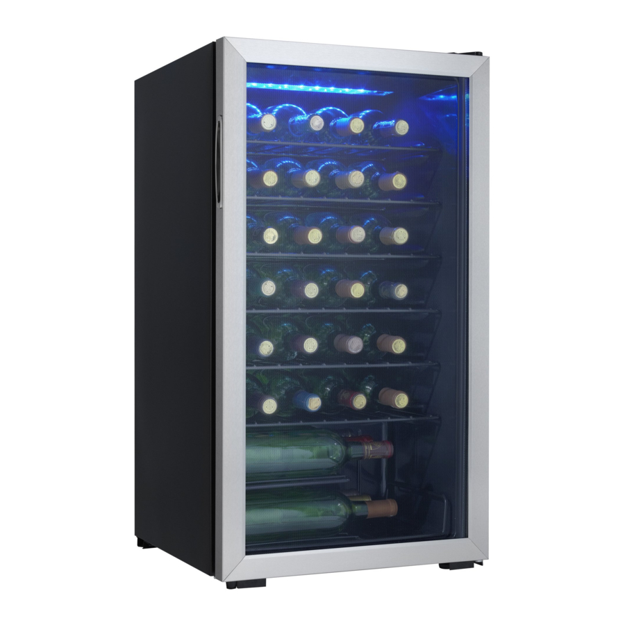 Danby DWC93BLSDB, DWC93BLSDB-3, DWC93BLSDBR1 - Wine Cooler Manual ...