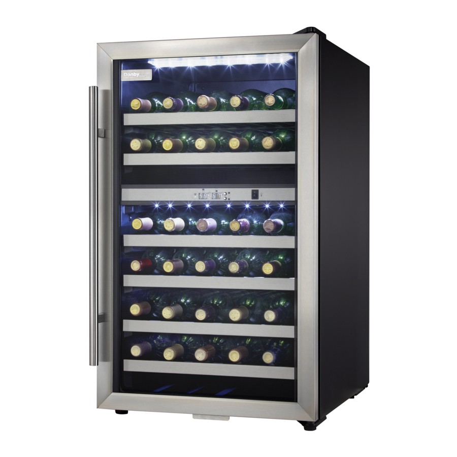 Danby DWC114BLSDD 38 Bottle FreeStanding Wine Cooler Manual ManualsLib