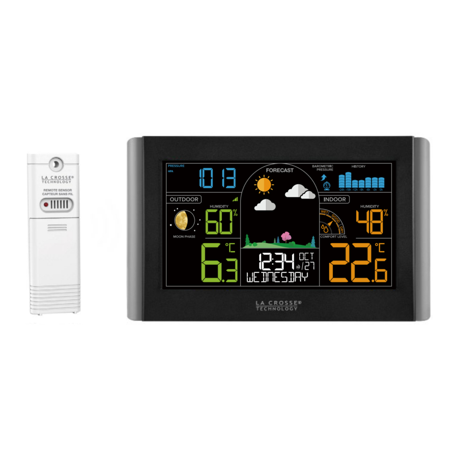 La Crosse CA76669 Wireless Weather Station Manual ManualsLib
