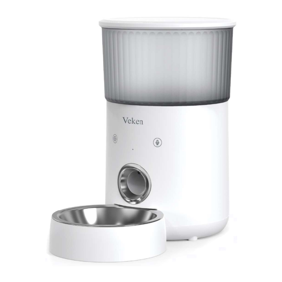 Veken Automatic Pet Feeder W80W Manual ManualsLib