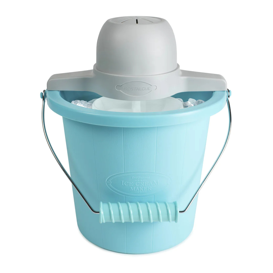 Nostalgia ICMP4BL 4Quart Electric Ice Cream Maker Manual ManualsLib