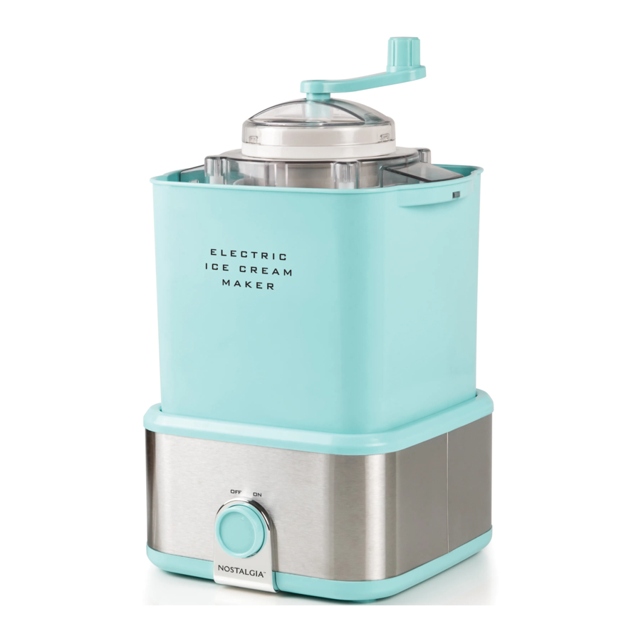 Nostalgia CCIM2AQ Electric Ice Cream Maker with Candy Crusher Manual