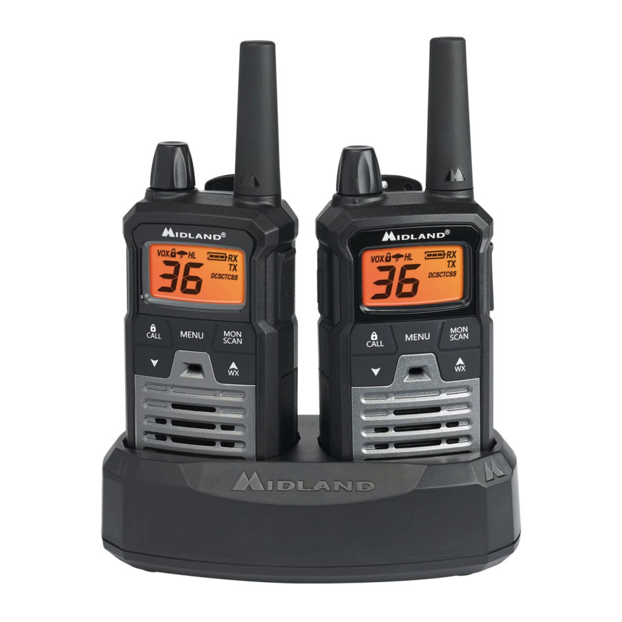 Midland XTalker T290 Series TwoWay Radios Manual ManualsLib