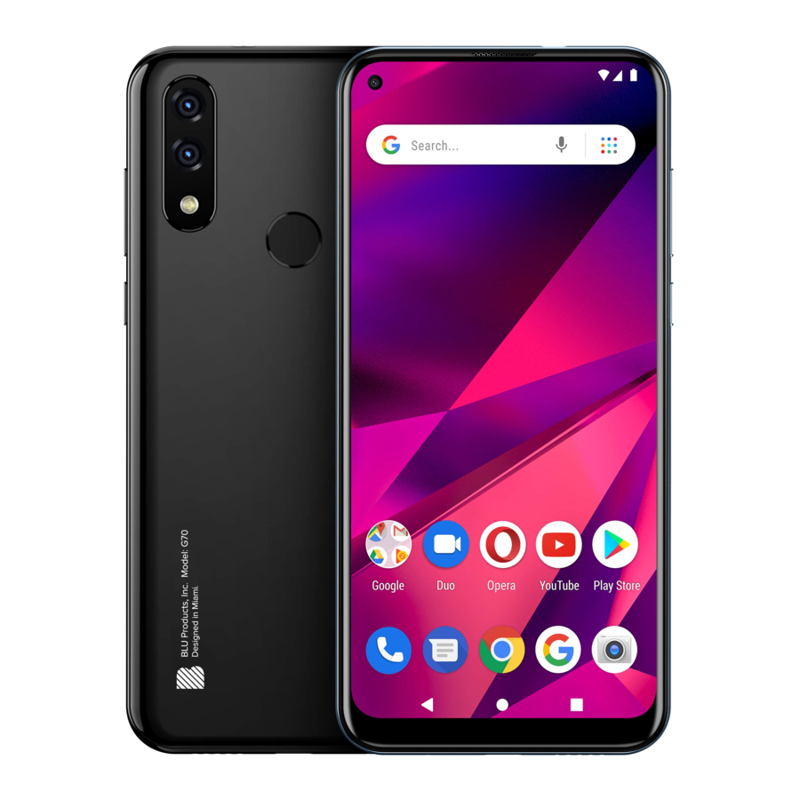 BLU G70, YHLBLUG70 Smartphone Manual ManualsLib