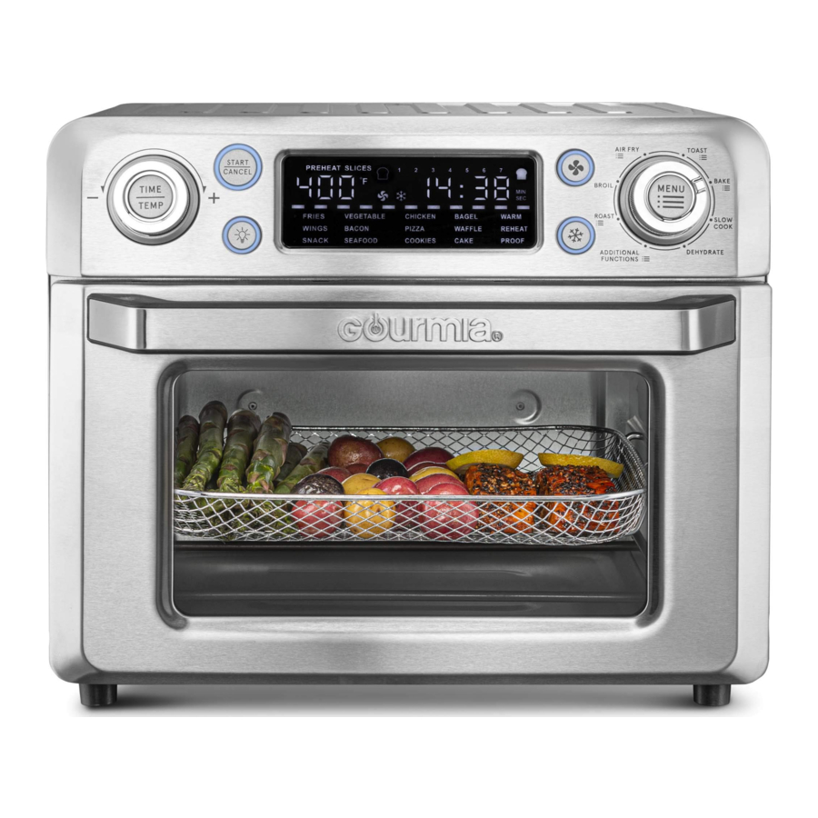Gourmia GTF7650 Digital Air Fryer Oven Manual ManualsLib