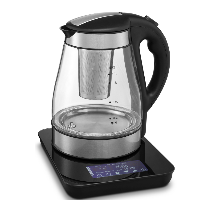 Gourmia GDK385 Multi Function Digital Tea Kettle Manual ManualsLib