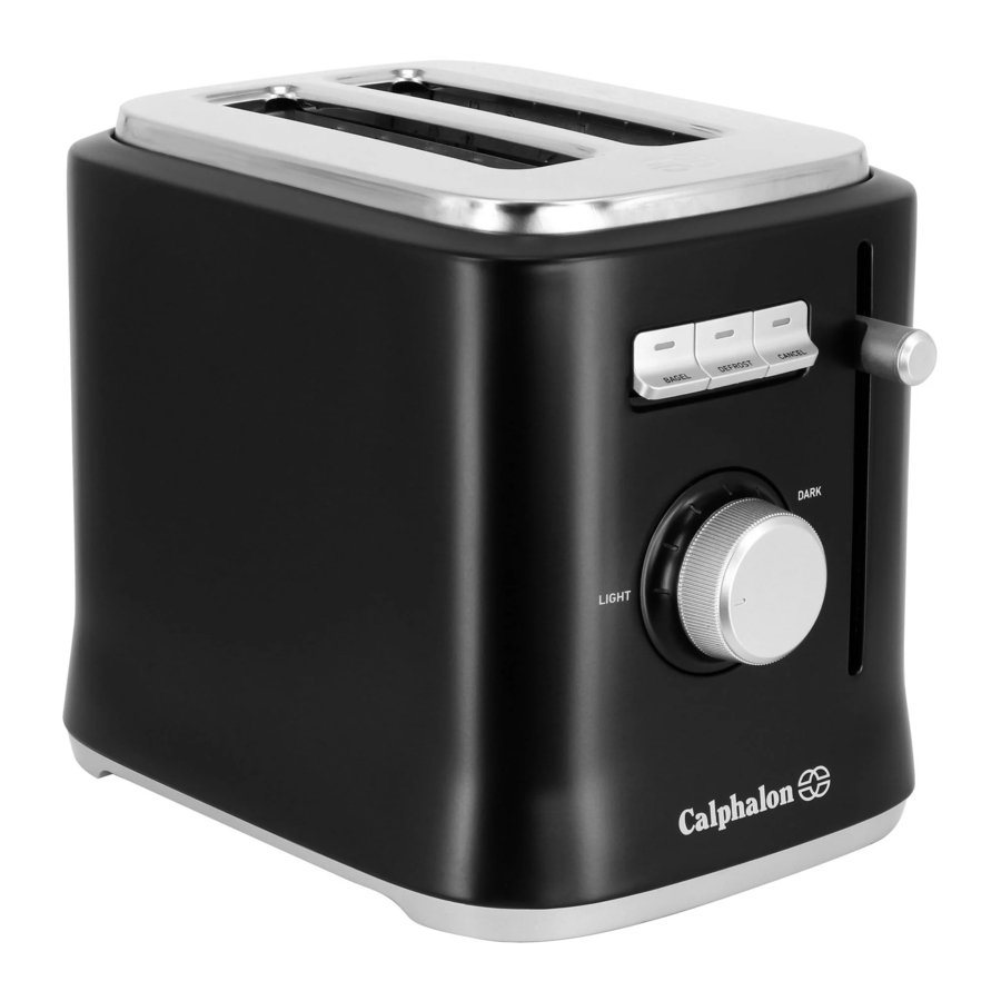 Calphalon TSCALTR2GM, TSCALTR4GM INTELLICRISP TOASTERS MANUAL