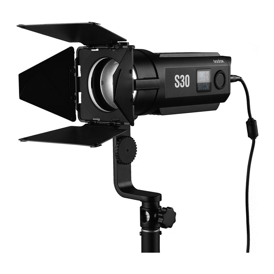 Godox S30 Focusing LED Light Manual ManualsLib