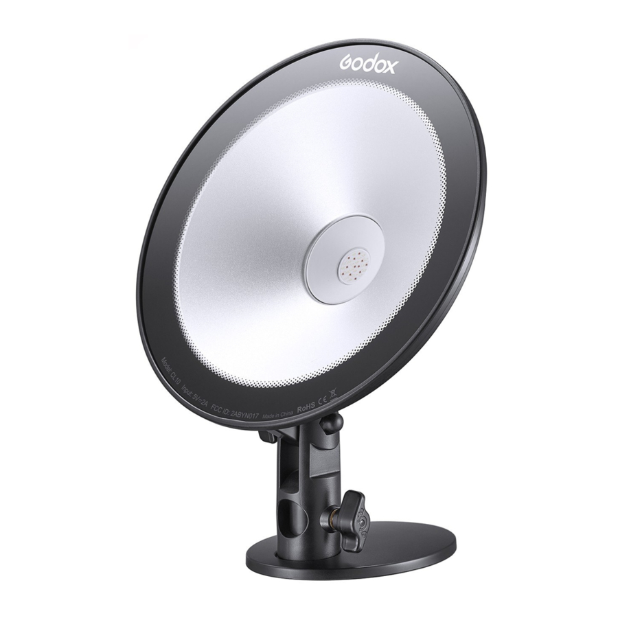 Godox CL10 - LED Webcasting Ambient Light Manual | ManualsLib