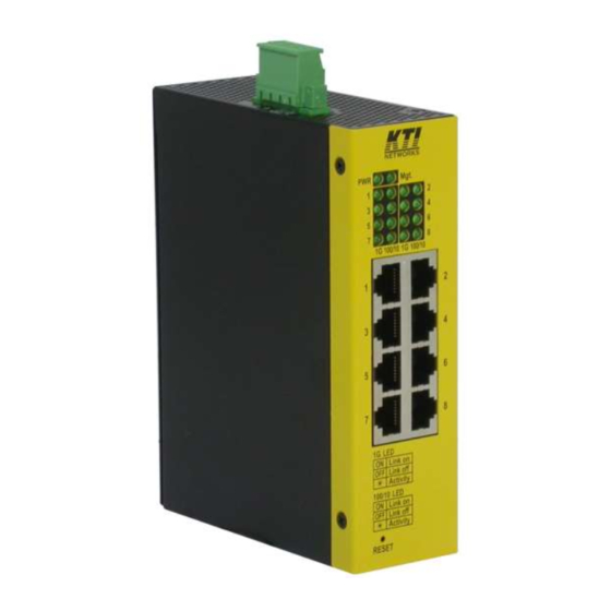 KTI Networks KGS-0865 Installation Manual