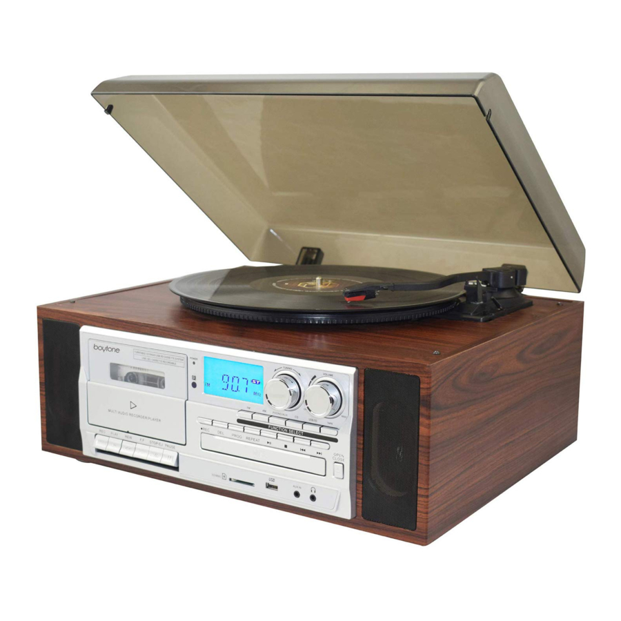 boytone BT-38SM - Turntable Manual