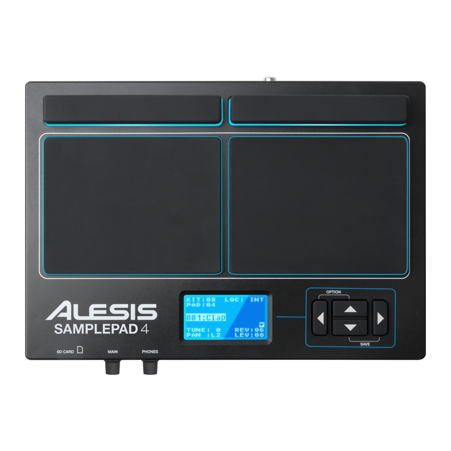 Alesis SamplePad 4 - Multipad Manual