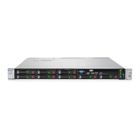 HP ProLiant DL360 Gen9 Manuals