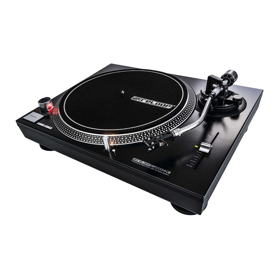 Reloop RP2000USB Instruction Manual