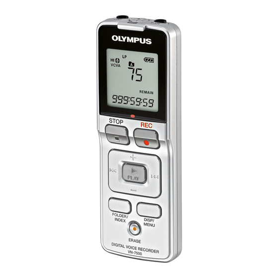 Olympus VN-7500 Instructions Manual