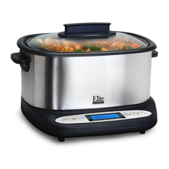 Elite Infinity Cooker Instruction Manual