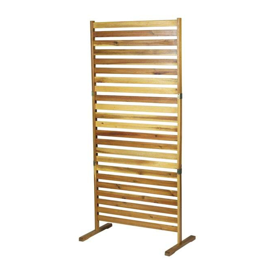 RUSTA Privacy screen Acacia 625901090101 Manual