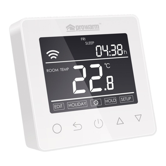 prowarm ProTouch-W Installation And Wiring Instructions